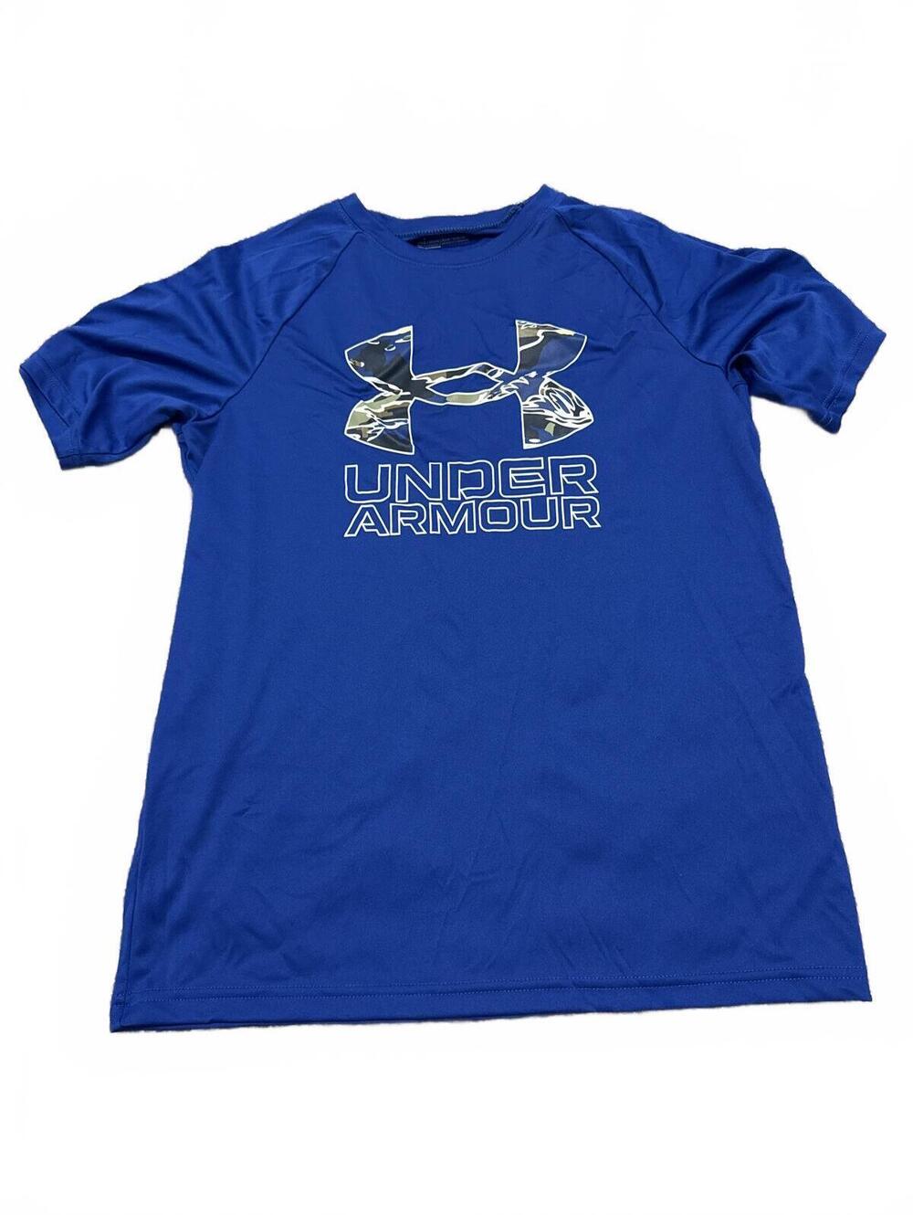 Under Armour Blue Loose Fit T Shirt - Boys Large